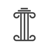 kolom logo ontwerp vector