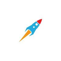 raket logo ontwerp vector