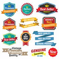 Vintage Retro Vector Logo voor banner