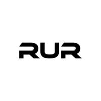 rur brief logo ontwerp, inspiratie voor een uniek identiteit. modern elegantie en creatief ontwerp. watermerk uw succes met de opvallend deze logo. vector