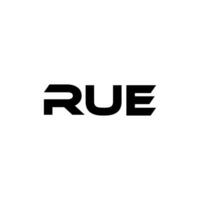 rue brief logo ontwerp, inspiratie voor een uniek identiteit. modern elegantie en creatief ontwerp. watermerk uw succes met de opvallend deze logo. vector