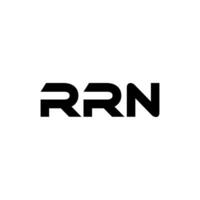 rrn brief logo ontwerp, inspiratie voor een uniek identiteit. modern elegantie en creatief ontwerp. watermerk uw succes met de opvallend deze logo. vector