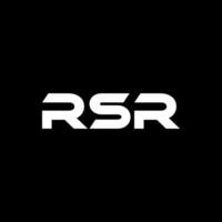 rsr brief logo ontwerp, inspiratie voor een uniek identiteit. modern elegantie en creatief ontwerp. watermerk uw succes met de opvallend deze logo. vector