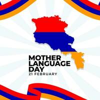 moeder taal dag. de dag van Armenië illustratie vector achtergrond. vector eps 10