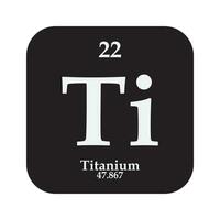 titanium chemie icoon vector