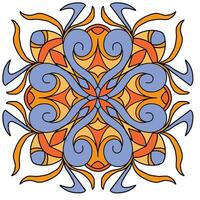 mandala bloem kunst vijf, met comfortabel kleuren, mooi zo voor grafisch ontwerp en decoratief middelen vector