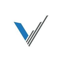 v brief logo sjabloon vector