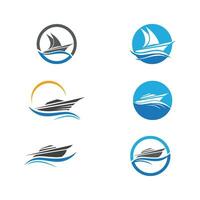 cruiseschip vector pictogram illustratie ontwerp