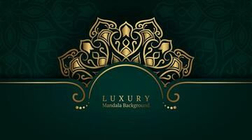 luxe achtergrond, met gouden mandala vector