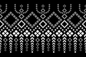 natuur jaargangen kruis steek traditioneel etnisch patroon paisley bloem ikat achtergrond abstract aztec Afrikaanse Indonesisch Indisch naadloos patroon voor kleding stof afdrukken kleding jurk tapijt gordijnen en sarong vector