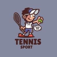 tennis sport logo vector