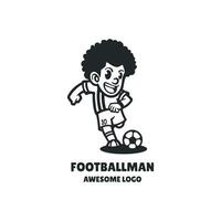 illustratie vector grafisch van voetballer, mooi zo voor logo ontwerp