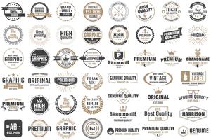 Vintage Retro Vector Labels voor banner