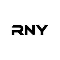 rny brief logo ontwerp, inspiratie voor een uniek identiteit. modern elegantie en creatief ontwerp. watermerk uw succes met de opvallend deze logo. vector