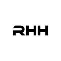 rhh brief logo ontwerp, inspiratie voor een uniek identiteit. modern elegantie en creatief ontwerp. watermerk uw succes met de opvallend deze logo. vector