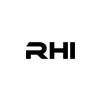 rhi brief logo ontwerp, inspiratie voor een uniek identiteit. modern elegantie en creatief ontwerp. watermerk uw succes met de opvallend deze logo. vector