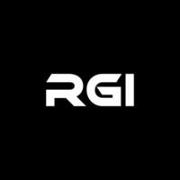 rgi brief logo ontwerp, inspiratie voor een uniek identiteit. modern elegantie en creatief ontwerp. watermerk uw succes met de opvallend deze logo. vector