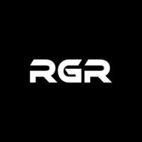 rgr brief logo ontwerp, inspiratie voor een uniek identiteit. modern elegantie en creatief ontwerp. watermerk uw succes met de opvallend deze logo. vector