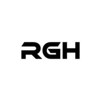 rgh brief logo ontwerp, inspiratie voor een uniek identiteit. modern elegantie en creatief ontwerp. watermerk uw succes met de opvallend deze logo. vector