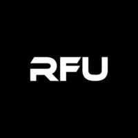 rfu brief logo ontwerp, inspiratie voor een uniek identiteit. modern elegantie en creatief ontwerp. watermerk uw succes met de opvallend deze logo. vector