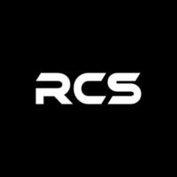 rcs brief logo ontwerp, inspiratie voor een uniek identiteit. modern elegantie en creatief ontwerp. watermerk uw succes met de opvallend deze logo. vector