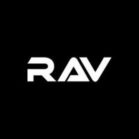 ravo brief logo ontwerp, inspiratie voor een uniek identiteit. modern elegantie en creatief ontwerp. watermerk uw succes met de opvallend deze logo. vector