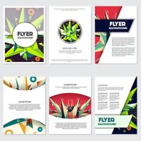 Laag Poly Flyer stijl achtergrond ontwerpsjabloon vector