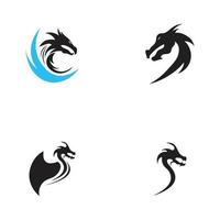 draak vector pictogram illustratie ontwerp logo sjabloon