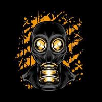 gasmasker vectorillustratie vector