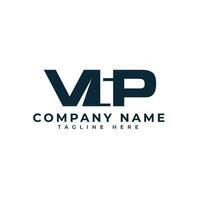 vip brief Mark monogram logo ontwerp concept vector