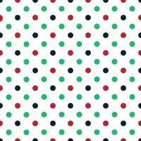 vector naadloos patroon met kleurrijk polka punt geïsoleerd in wit achtergrond