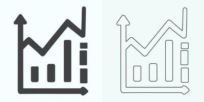 groeit diagram icoon, bar tabel icoon, infografisch, gezwellen tabel verzameling voor bedrijf verbetering analyse, diagram symbool, financieel winst tabel bar vector illustratie