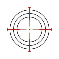 doelwit teken geïsoleerd Aan wit achtergrond vector