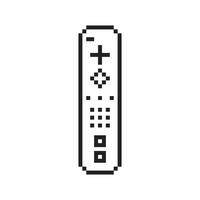 video spel controleur illustratie gamepad teken pixel kunst stijl vector