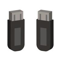 usb-drive geïllustreerd op een witte achtergrond vector