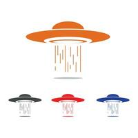 ufo vector logo sjabloon illustratie ontwerp