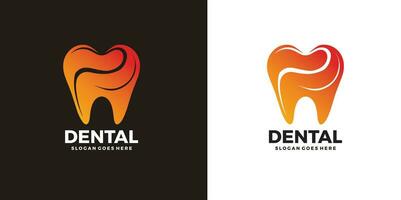 tandheelkundige kliniek logo tand abstract vector ontwerpsjabloon