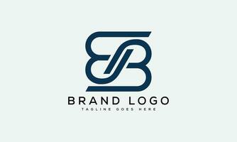 brief bb logo ontwerp vector sjabloon ontwerp voor merk.