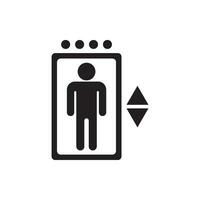 lift logo icoon ontwerp vector illustratie,
