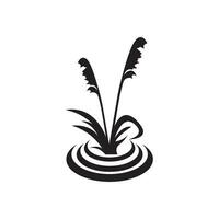 riet pictogram vector ontwerpsjabloon en symbool