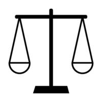 balans van gerechtigheid icoon ontwerp vector