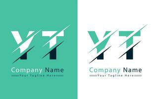 yt brief logo ontwerp sjabloon. vector logo illustratie