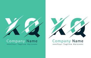 xq brief logo ontwerp sjabloon. vector logo illustratie