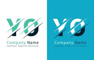 yo brief logo vector ontwerp concept elementen