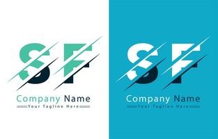 sf brief logo vector ontwerp concept elementen