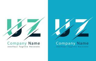 uz brief logo vector ontwerp concept elementen