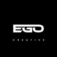 ego brief eerste logo ontwerp sjabloon vector illustratie