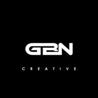 gbn brief eerste logo ontwerp sjabloon vector illustratie