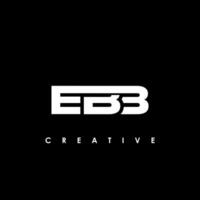 eb brief eerste logo ontwerp sjabloon vector illustratie