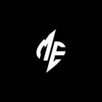 me monogram logo esport of gaming eerste concept vector